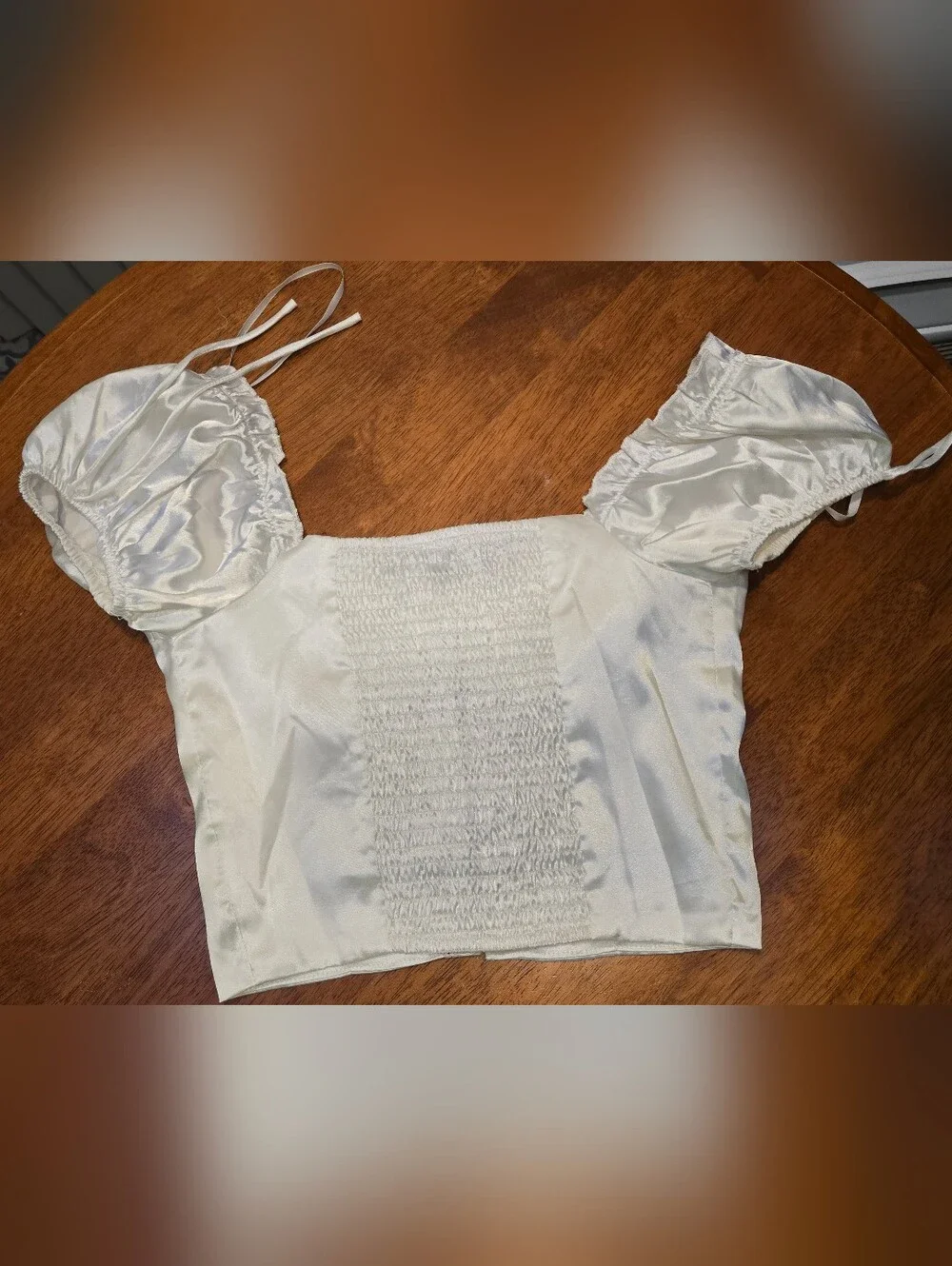 Princess Polly Satin Corset Crop Top Coquette Babydoll Fairy Milkmaid Boho 2 - Picture 7 of 7
